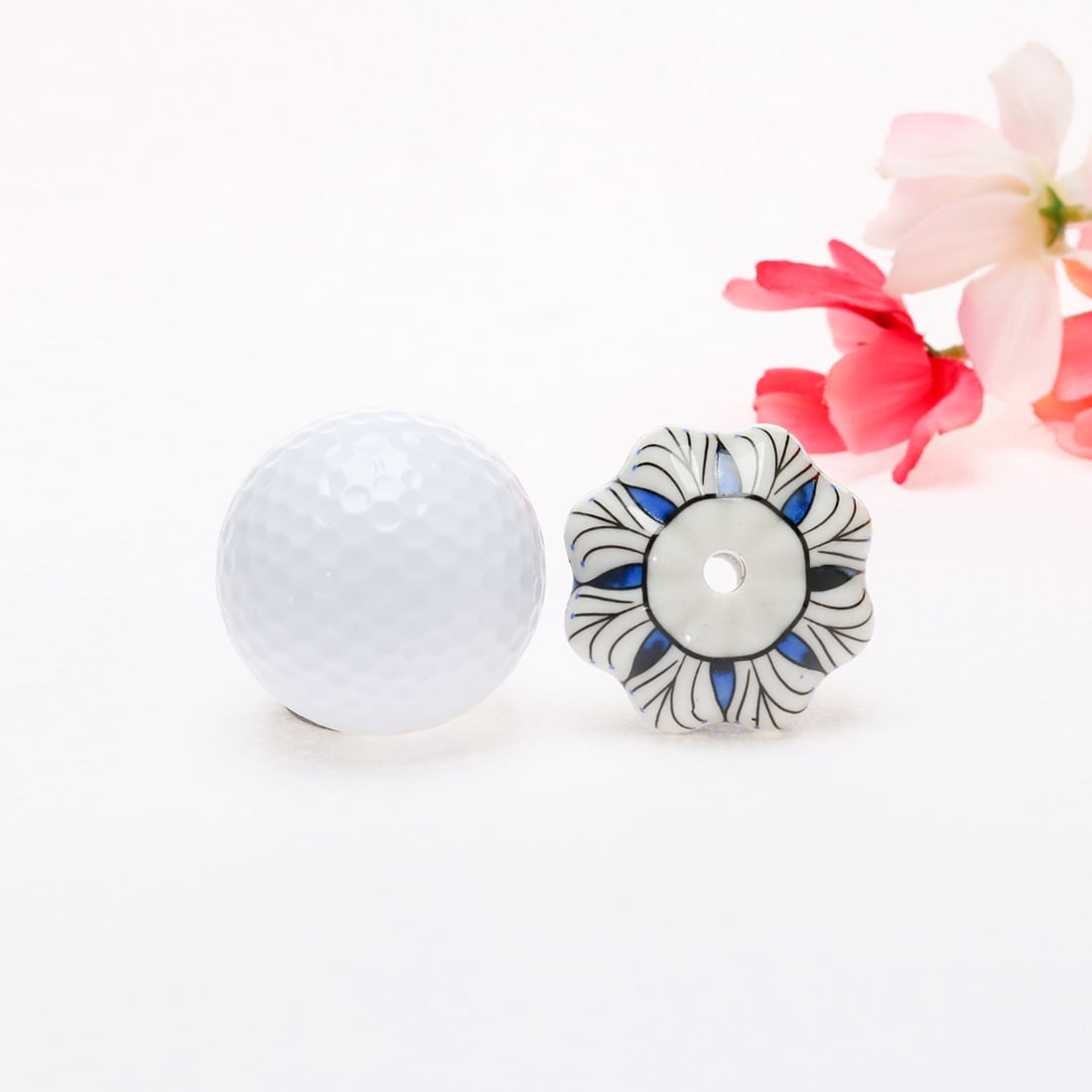Unique Bargains 1 Pack Painted Ceramic Drawer Cupboard Cabinet Knob Handle Doorknobs