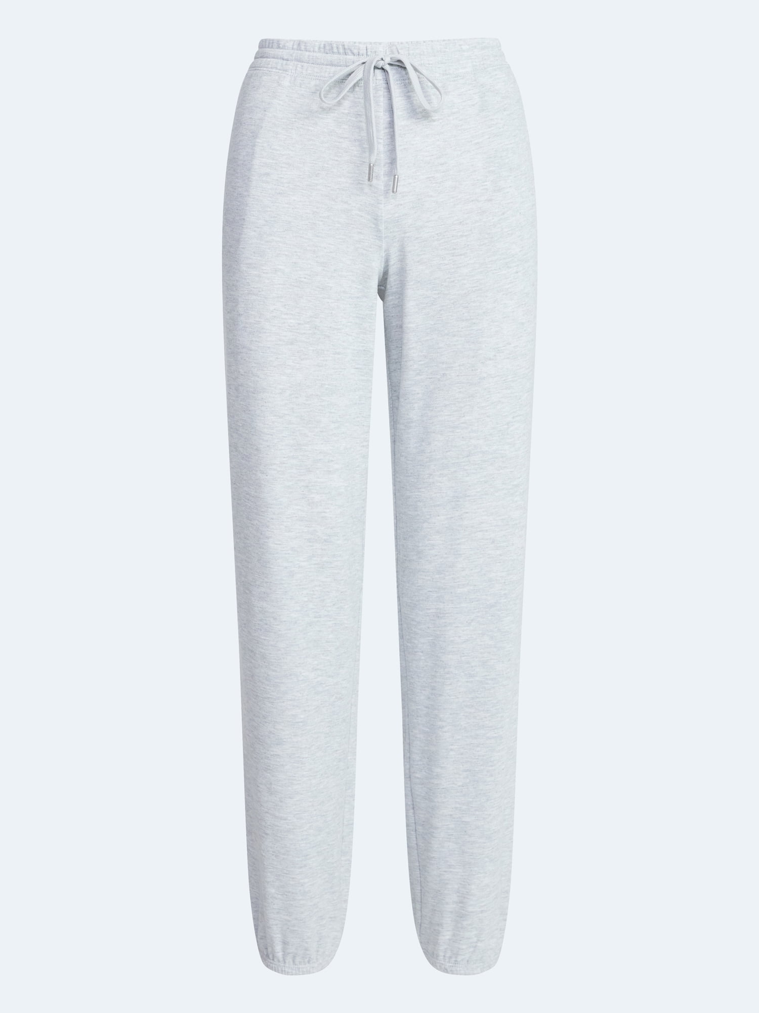 Joyspun Women's French Terry Knit Jogger Lounge Sleep Pants, 29” Inseam, Sizes XS-3X