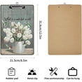 thumbnail image 2 of Flower Wooden Clipboards with Low Profile Clip - Cute Clipboard, Classic Clipboards for Classroom, Calendar Office Clipboard Stand up, Encouragement Gifts Cheer Up Gifts 12"x9", 2 of 6