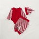 thumbnail image 5 of Navidad recién nacido bebé (niño o niña) ropa traje de manga larga mameluco pijama + diadema a rayas Setb 70cm Rojo Verde Cocina, Decoración y Otros, 5 of 5