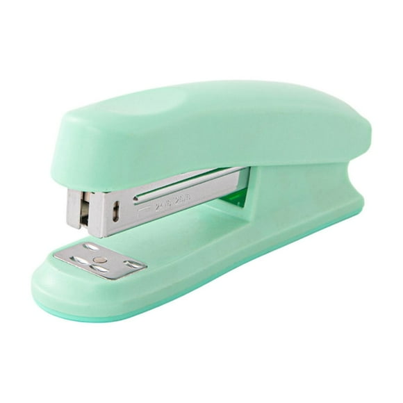 Maplenight ABS Stapler Compact Portable Office Student Stationery Macaron Colored Medium Size 50 Sheets Capacity