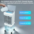 thumbnail image 4 of Enfriador de Aire Evaporativo Plegable de 32L,Aspas Cuadradas, 4 Cajas de Hielo, Tanque Separable y Plegable, 3 Velocidades, Temporizador 7h, para Hogar y Oficina, 4 of 7