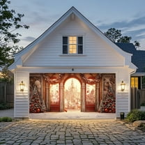 PRETXORVE Christmas Decorations, Christmas Decor, Extra Large Garage Door, Outdoor Holiday Party, Festive Hanging Background for Front Porch and Courtyard Use