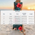 thumbnail image 3 of TaTaai Women's Solid Color Round Neck Sleeveless Casual Dress Elegant Front Pleats Knee Length Dress with Pockets Loose Comfortable Fit for Spring Summer Vacation Beach Wear Gift, 3 of 6
