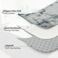 thumbnail image 5 of HOMERRY Plush Polyester Shag Area Rug 2'x 6' Fluffy Runner Rug Plush Decorative Runner Rug for Indoor Home Floor Carpet, Tie-dye Light Gray, 5 of 7