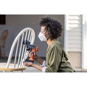 مثقاب لاسلكي Black+decker 20v، مجموعة أدوات كهربائية مكونة من 6 قطع، بطارية وشاحن متضمنان (bdcdmt1206kitc)