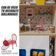 thumbnail image 5 of Dollhouse Miniature Chair 2Pack For Children 1:12 Scale Modern Design Mini Metal Accessories Portable Detailing, 5 of 5