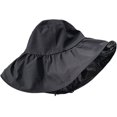 thumbnail image 5 of CoCopeaunts Wide Brim Bucket Hat Casual Summer Anti-Ultraviolet Women's Bucket Cap Foldable Female Fisherman Hat Windproof Rope, 5 of 8
