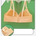 thumbnail image 4 of SMihono Fashion Bras for Women Front Closure No Underwire Women's Front Closure Bra Underwire Plus Size Bras Solid Padded Beige 36, 4 of 8