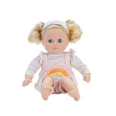 Madame Alexander My Little Girl 14-Inch Toddler Doll, Rainbow Overalls, Light Skin Tone