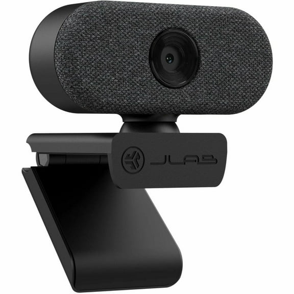 JLab GO 1080p Webcam, Universal, 2.1 Megapixel, 30 fps, Black, USB Type A