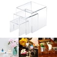 thumbnail image 4 of Clear Acrylic Showcase Collectibles Display Stands Cake Stands for Jewelry for Pop Figures Candy Dessert Table Decoratio, 4 of 9