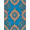 Blue Multi, Pattern 17, variant on ODIKA Aesthetic Cartoon Retro Blocks Graphic Bold Outline Funky Refined for Home Office, Gaming Room, Under Desk, Non-Slip Chair-Friendly