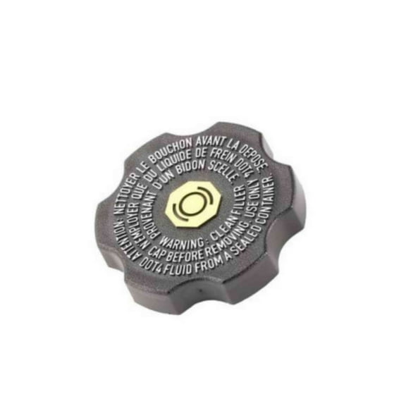 Genuine AC Delco For Chevy Suburban/Tahoe 2021 Brake Master Cylinder Cap | Plastic | Screw-On Attachment | Black | Flat | Round | Gasket Or Seal Included