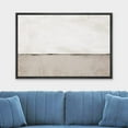 thumbnail image 2 of wall26 Framed Canvas Print Wall Art Pastel White Tan Black Paint Stroke Landscape Abstract Shapes Illustrations Modern Art Decorative Contemporary for Living Room, Bedroom, Office - 24x36 Black, 2 of 5