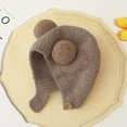 thumbnail image 3 of Sunjoy Tech Fall Winter Children Hat Knitted Cartoon Ear Decor Warm Ear Infant Baby Cap Beanie Thick Soft Elastic Button Closure Unisex Anti slip Lightweight Hat, 3 of 6