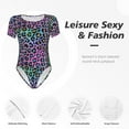 thumbnail image 5 of Picia Rainbow Animal Skin Womens One Piece Swimsuits Modest Tummy Control Bathing Suits Lace Up Slimming Swim Suit-Medium, 5 of 9