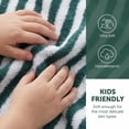 thumbnail image 3 of Unique Bargains Striped Cotton Quick Dry Hand Towels Green 4pcs 29" x 13", 3 of 8