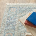 thumbnail image 3 of Oriental Weavers Malabar Hand-made Area Rug - 45301 - 10' x 13' - in Blue/ Red - Vintage Inspired, Hand-Made Rugs, Family, Dining, Living Room Rug, 3 of 7