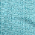 thumbnail image 1 of oneOone Cotton Cambric Sky Blue Fabric Geometric Fabric For Sewing Printed Craft Fabric By The Yard 42 Inch Wide, 1 of 4