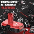thumbnail image 4 of Upgrade 4Packs 3.6Ah Lithium ion Battery Replacement for Craftsman 19.2 Volt C3 Battery Compatiable with 19.2V DieHard 130279005 11375 11376 120235021 1323517 315.113753 1323903 11045 315.115410, 4 of 11