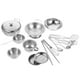 thumbnail image 5 of BRIGHTFUFU Juego de utensilios de cocina y cubiertos de acero inoxidable para niños, juguete de cocina, 1 Juego, 5 of 8