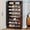 Rustic Brown, variant on Fnova Tall Shoe Storage Cabinet, Wood Freestanding 9-Tier 40-45 Pairs Shoe Rack Organizer with Open Shelves for Entryway, Rustic Brown