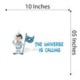 thumbnail image 4 of Love Nature Universe Earth and SpaceWall Decal Decoration The universe is Calling Adventurous Space Cartoon Astronaut Decorating Ideas for Boy's Bedroom Size: 10 In(W) x 5 In(H), 4 of 5
