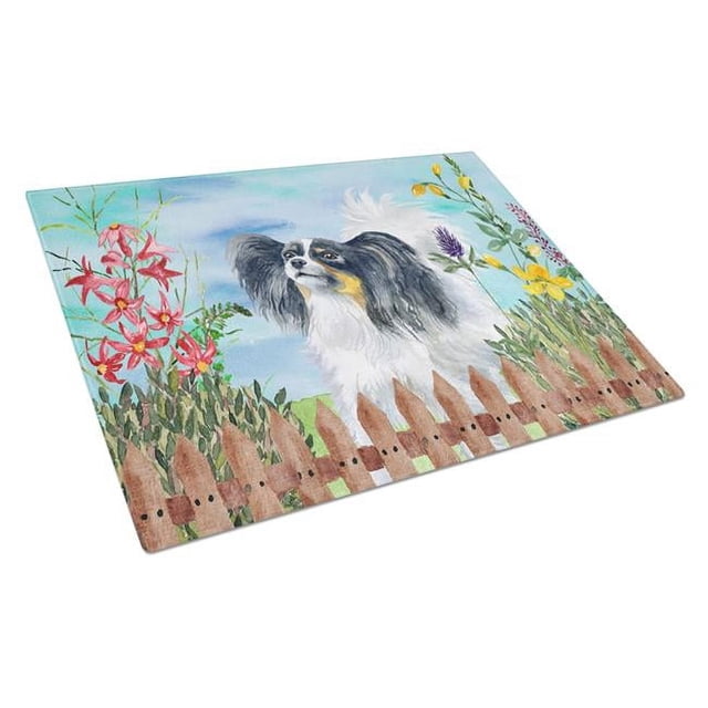 Carolines Treasures CK1219LCB Papillon Ressort Planche à Découper en Verre, Grande