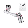 thumbnail image 1 of Universal Rotating Faucet Extender 1080 ° Robotic Arm Swivel Extension Faucet Aerator Splash Filter Faucet Bathroom Basin Kitchen Tap Nozzle ,Water Saving, 1 of 7