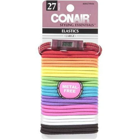 Conair Large Watch Classic Colors Elastics, 1ct
