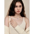 thumbnail image 2 of CACA LADY Wing Heart Necklace 925 Sterling Silver Red Wing Necklace July Birthstone Jewelry for Bride, 2 of 6