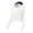 White_001, variant on Domuza Women's Upf 50 Sun Hoodie Shirts with Brim and Mask Long Sleeve Solid Shirts Summer Fashion Uv Protection Ice Silk Sunscreen Blouses Blue One Size