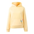 thumbnail image 6 of Cozy Womens Hoodies Casual Loose Fit Embroidered Star Hooded Sweatshirt with Pocket for Everyday Wear Womens Sweatshirt Yellow L, 6 of 7