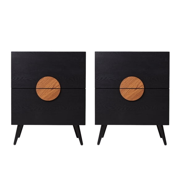 Set de 2 Buros Lumi Negro Kessa Muebles