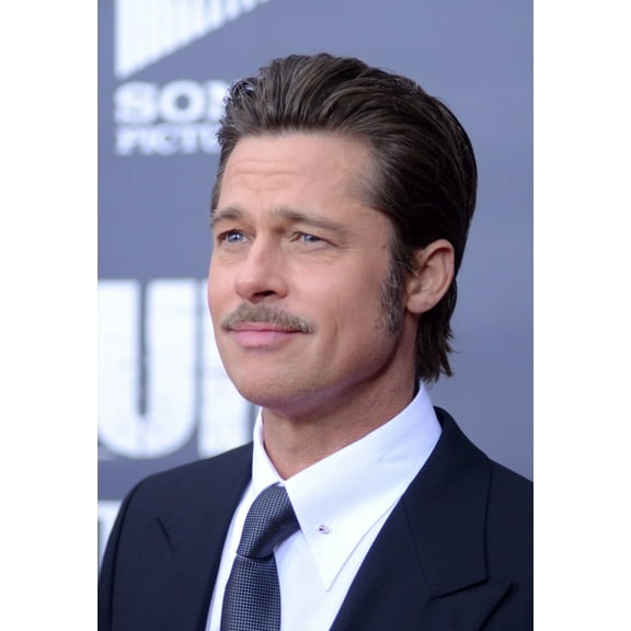 Brad Pitt At Arrivals For Fury Premiere Photo Print