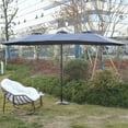 thumbnail image 4 of Powanli 14.8 Ft Double Sided Outdoor Umbrella Rectangular Large with Crank ( Navy blue ), 4 of 6