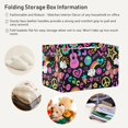 thumbnail image 6 of FREEAMG Retro Doodle Storage Basket, Durable Canvas Organizer With Handles Large Collapsible Storage Bins Boxes for Home Office - 1 Pack, 6 of 7