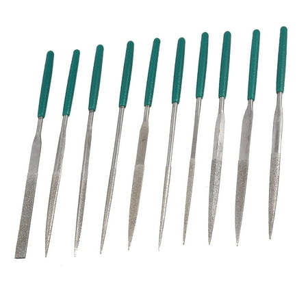 

10 Pcs 140x3mm Equalling Crossing Round Triangle Diamond Needle Files Usjny