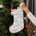 thumbnail image 5 of Uemuo Cat Bear Rabbit Print Christmas Stockings, 18inch Xmas Hanging Stocking Decorations for Christmas Party Family Decor, 5 of 7