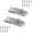 Silver, variant on Door Locks Hasp Latch, 3 Inch Stainless Steel Safety Packlock Clasp Hasp Lock Latch, Extra Thick Door Gate Lock Hasp with Screws Brushed Finish 2 Pack