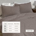 thumbnail image 3 of Great Bay Home 3-Piece Duvet Cover Set - 100% Cotton Honeycomb Waffle Full / Queen Size Duvet Set, 3 of 6