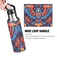 thumbnail image 4 of Yayeee 33oz Insulated Water Bottle Double Wall Stainless Steel with Flip Straw Lid, Blue Abstract Eagle, 4 of 7