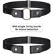 thumbnail image 3 of 6 Pieces No Buckle Stretch Belt Elastic Invisible Buckless Belt for Jeans Pants, 3 of 5