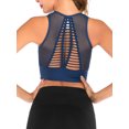 thumbnail image 6 of YouLoveIt Women Sports Bra Yoga Bra Top Fitness Activewear Sexy Hollow Back Running Crop Tops Mesh Workout Bras Padded Cups Sports Bra Fitness Yoga Bra, 6 of 7