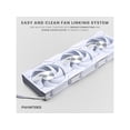 thumbnail image 3 of Phanteks Glacier One 360D30 X2 AIO Liquid CPU Cooler, Evolv X2-Design Cap Design, 3x Performance D30-120 D-RGB Fans, for Intel LGA 1851, 1700, 1200, 115x and AMD AM4/AM5 sockets, White, 3 of 6