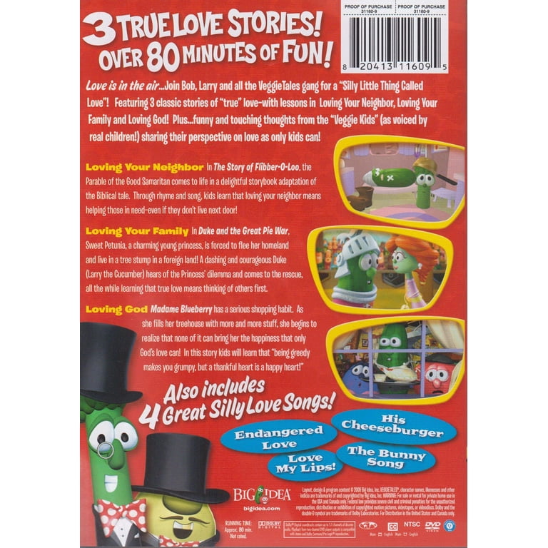 DVD-Veggie Tales: Silly Little Thing Called Love - Walmart.com