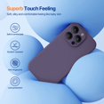 thumbnail image 3 of Designed for  14 Pro Max Case  with 2 Pack Screen Protectors [Upgraded Enhanced Camera Protection] Shockproof Liquid Silicone Case with Microfiber Lining 6.7 inch(Chocolate), 3 of 16