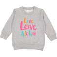 thumbnail image 2 of Inktastic Live Love Aloha Toddler Sweatshirt, 2 of 4