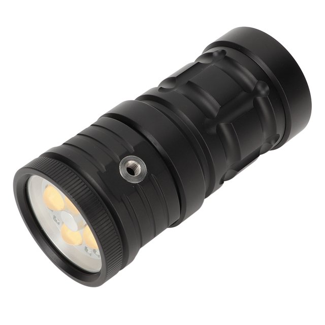 Underwater Dive Torch, Aluminum Alloy IPX8 Waterproof Various Modes Diving Flashlight Wide Application Rechargeable for Fishing
